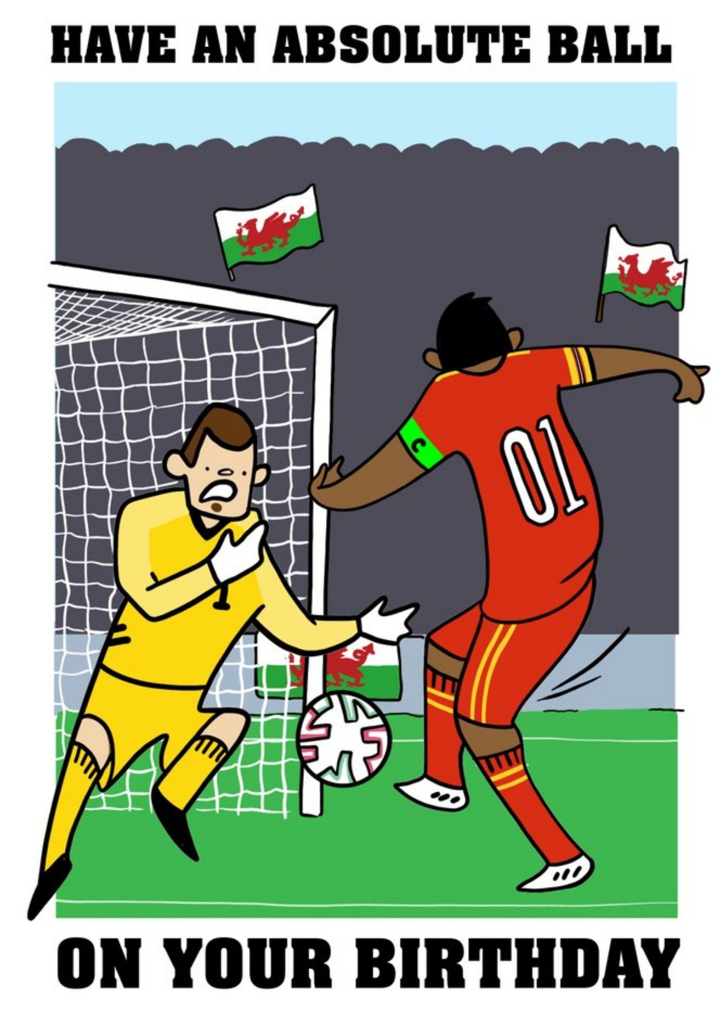 Moonpig Wales Footballer Have An Absolute Ball Birthday Card