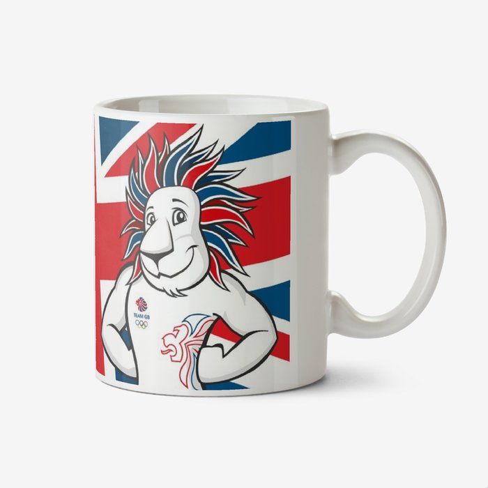 Team GB Union Jack Lion Personalised Mug