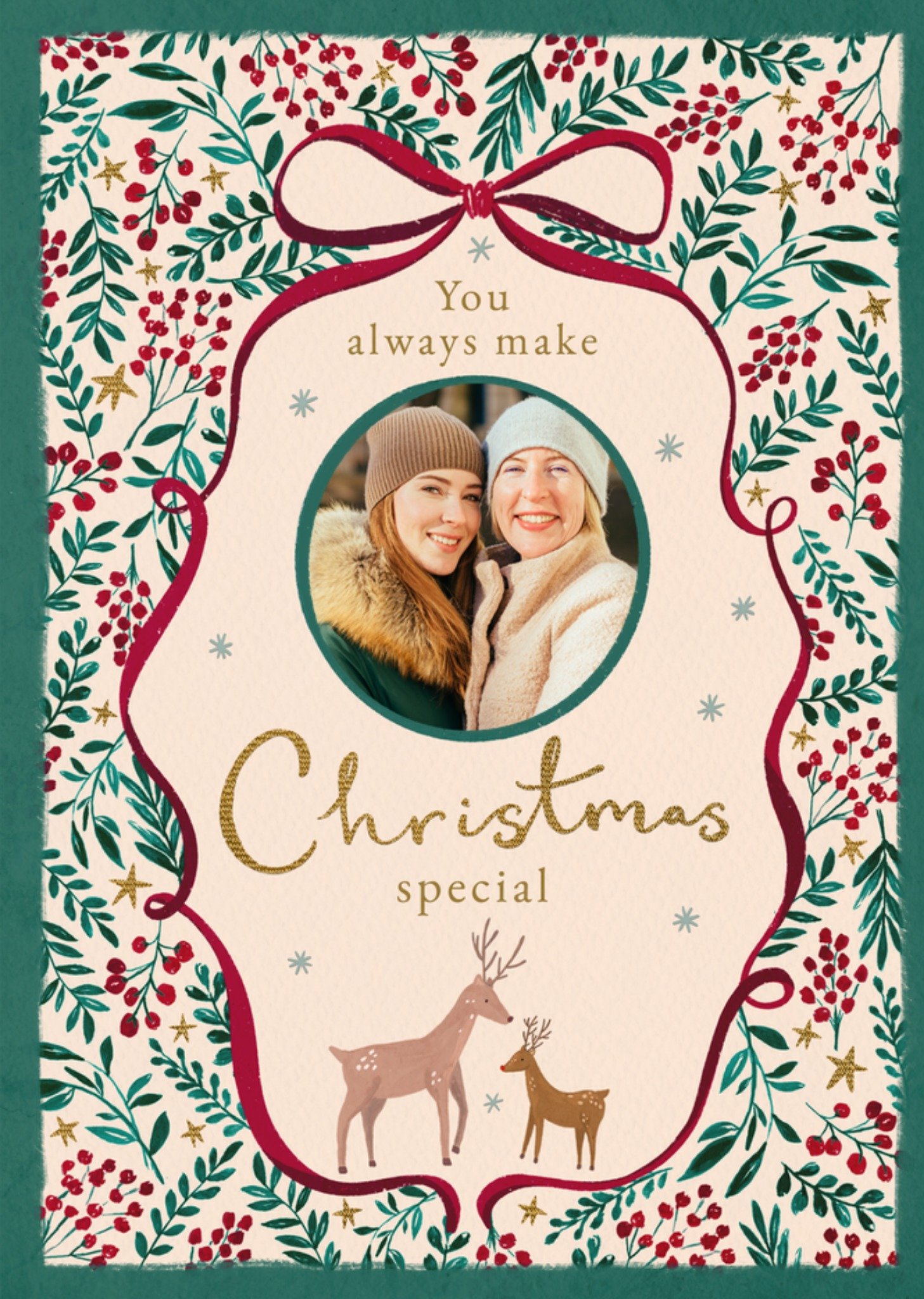 Moonpig You Always Make Christmas Special Photo Upload Card