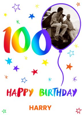 Paperlink Colourful Fun 100th Birthday Card