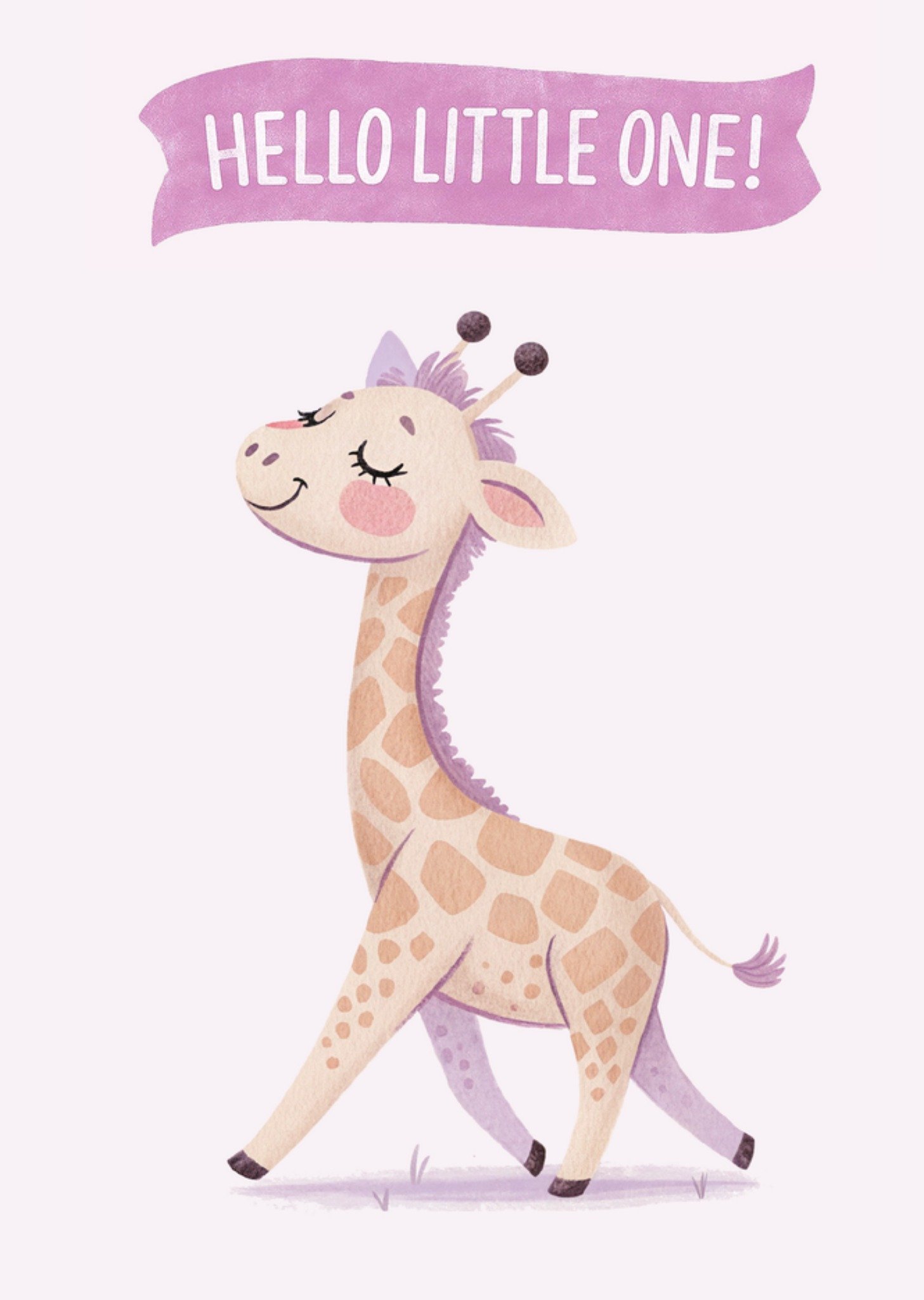 Moonpig Hello Little One New Baby Card