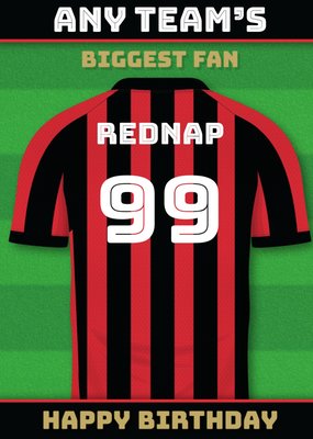 Football Legends Name And Number Football Shirt Birthday Card