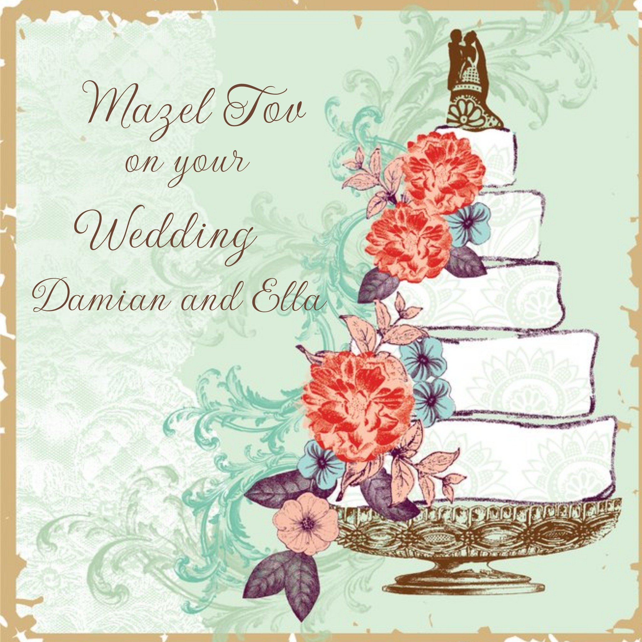 Moonpig Almanac Gallery Personalised Traditional Wedding Card