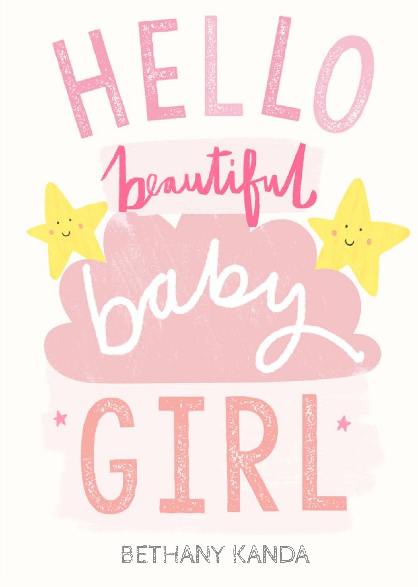 Moonpig New Baby Girl Card