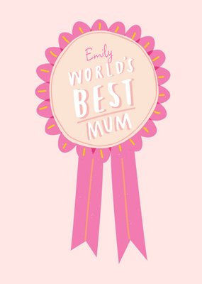 Personalised Name Worlds Best Mum Card