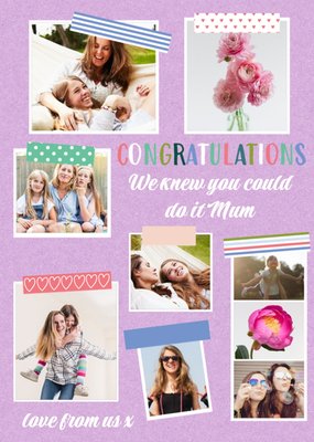 Multi Photo Upload Congratulations Card