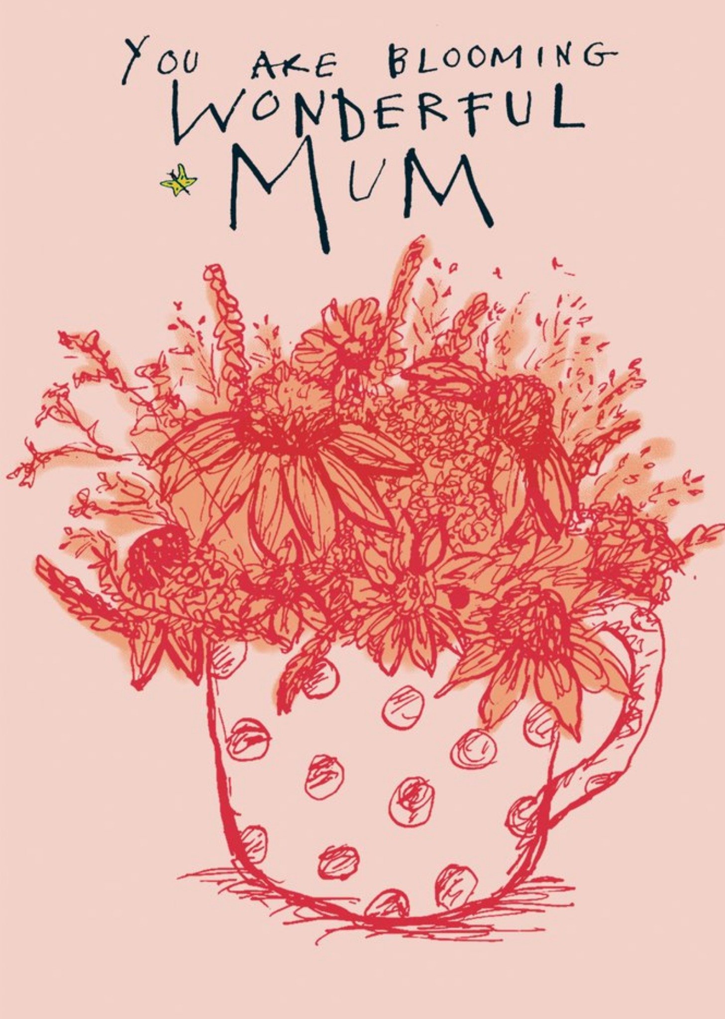 Moonpig Poet And Painter Floral Illustration Australia Mother's Day Card