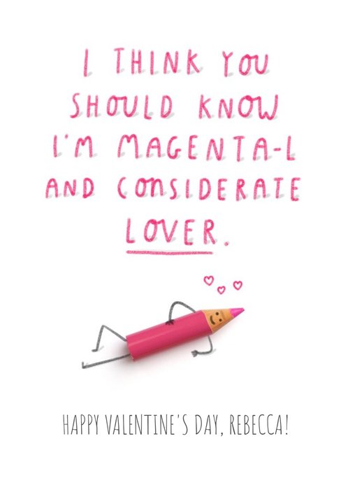 Funny I'm A Considerate Lover Valentine's Day Card