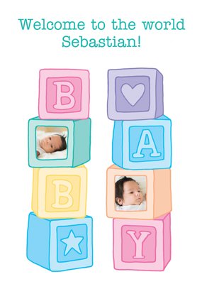 New Baby Photo Upload Card
