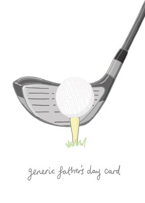 Golf Generic Father's Day Card