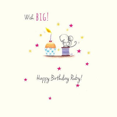 Wish Big Personalised Name Birthday Card