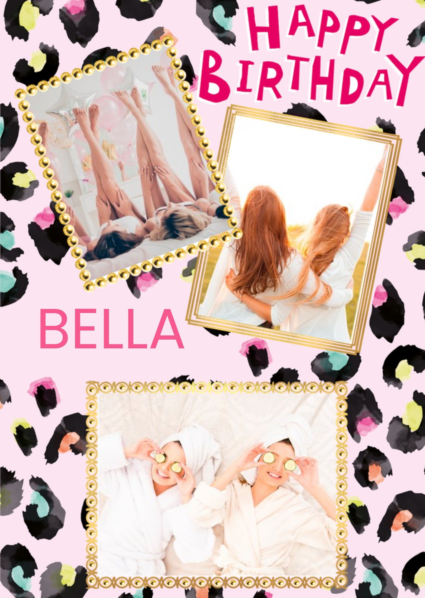 Moonpig Glamorous Birthday Photo Upload Card