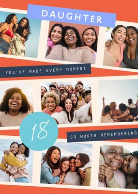 Daughter Photo Upload 18th Birthday Card