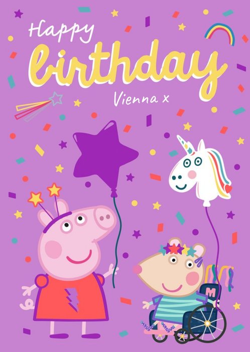 Peppa Pig Birthday Card