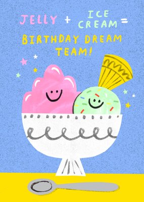Birthday Dream Team Illustrated Birthday Card