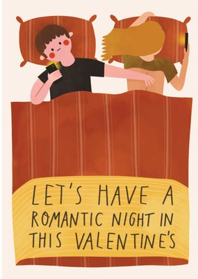 Let's Have A Romantic Night In Valentine's Day Card