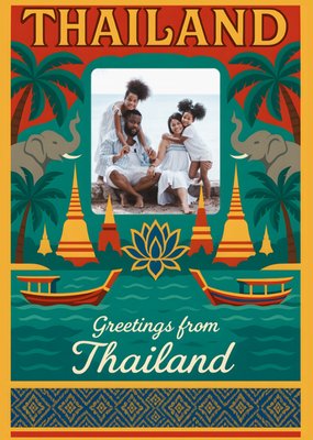 Greetings From Thailand Photo Upload Postcard