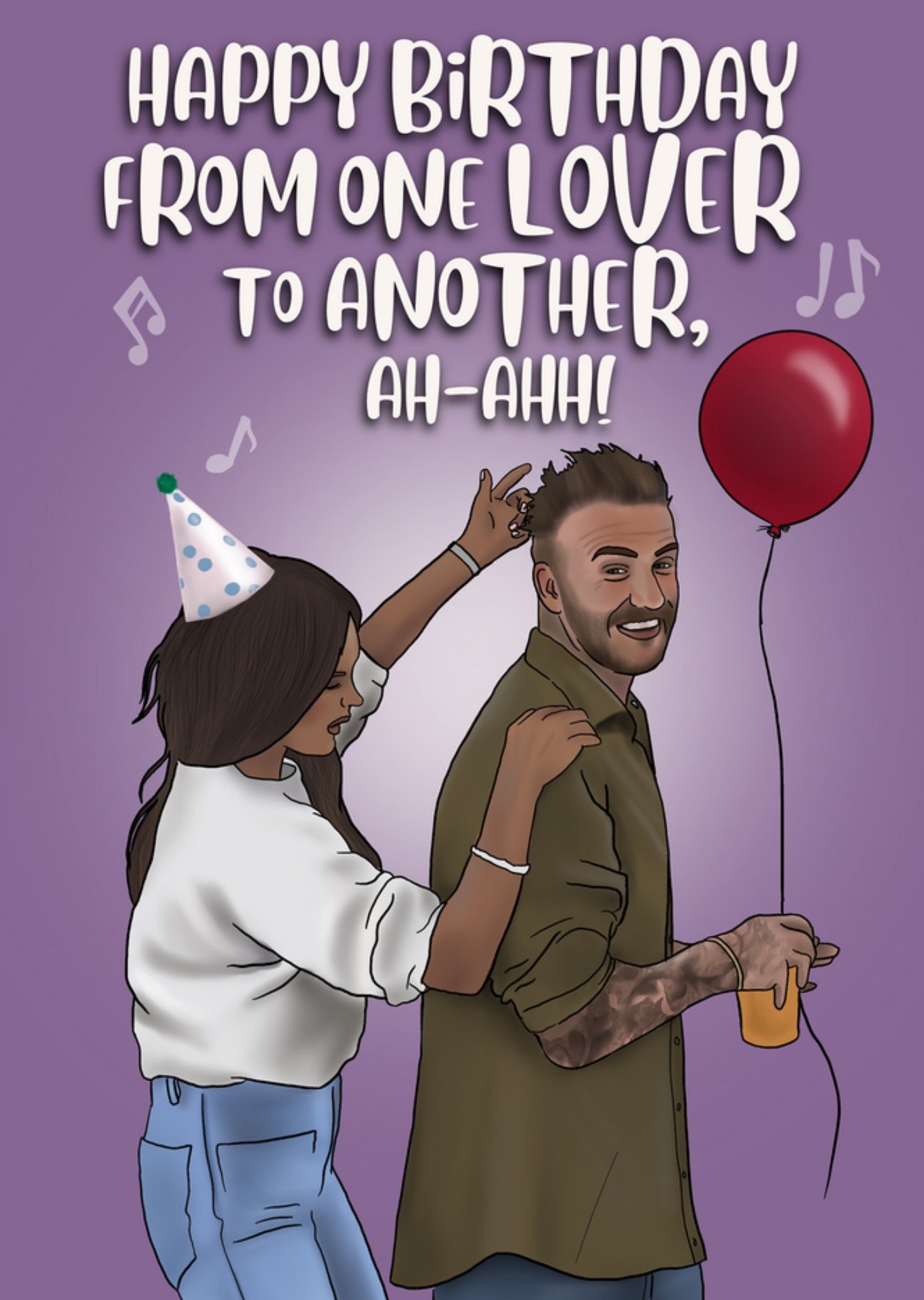 Moonpig From One Lover To Another Ah-Haa Birthday Card