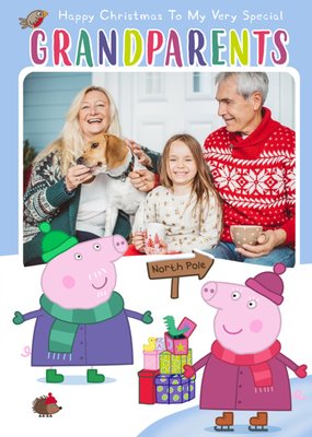 Peppa Pig To Grandparents Photo Upload Christmas Card