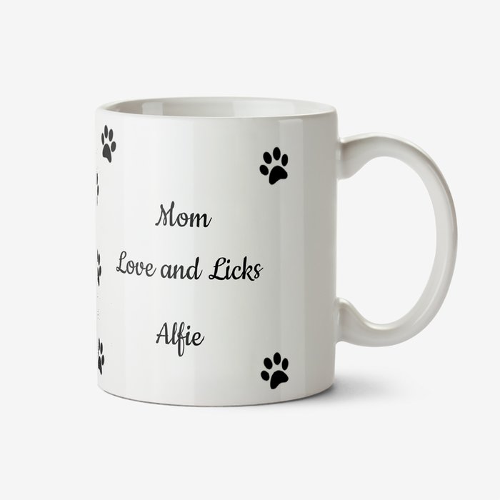 Photo Upload Love And Licks From The Dog Happy Birthday Mug