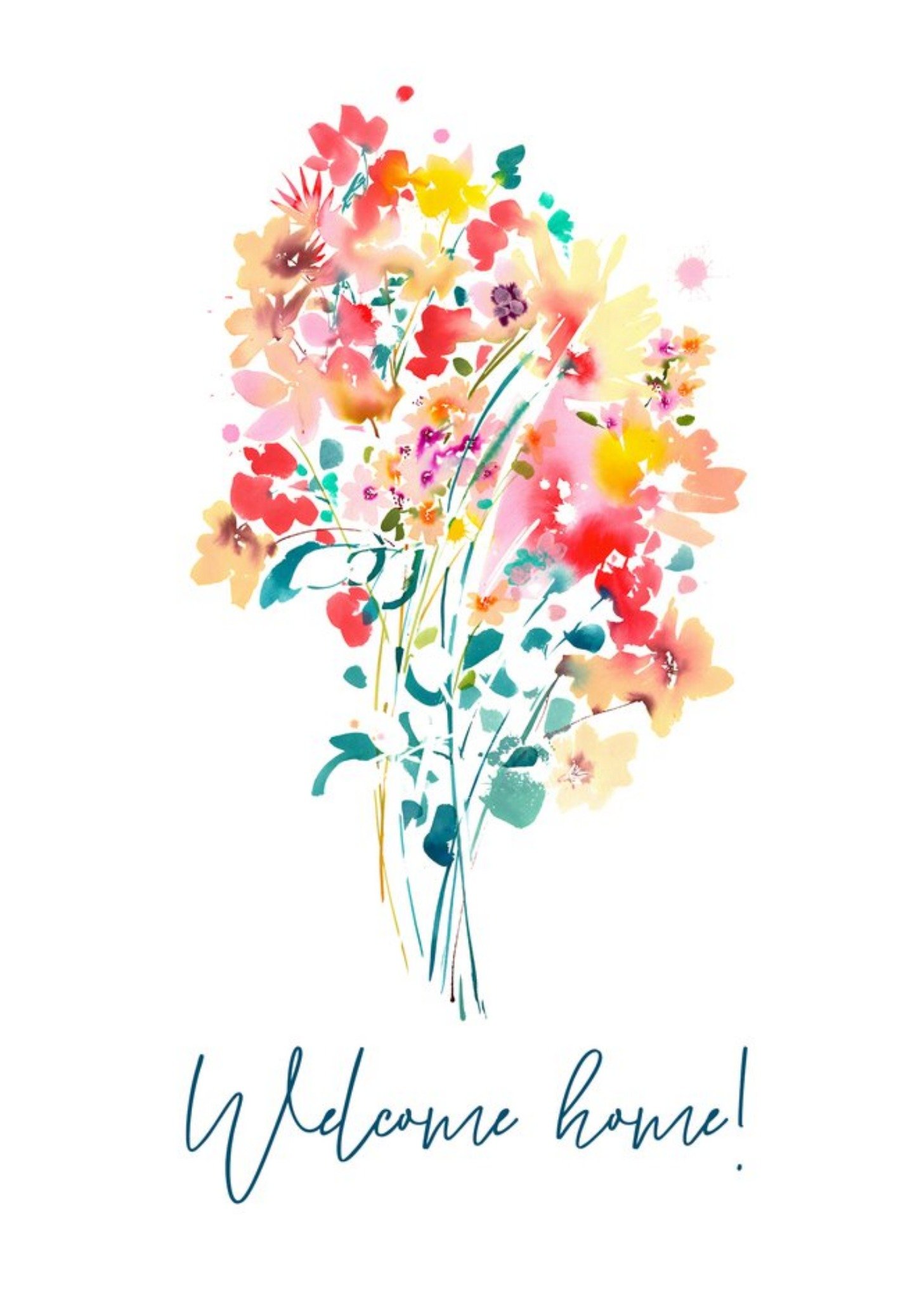 Moonpig Colourful Bouquet Welcome Home Card