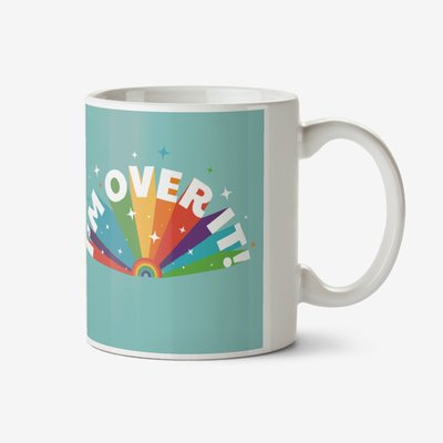 I'm Over it Photo Upload Rainbow Mug