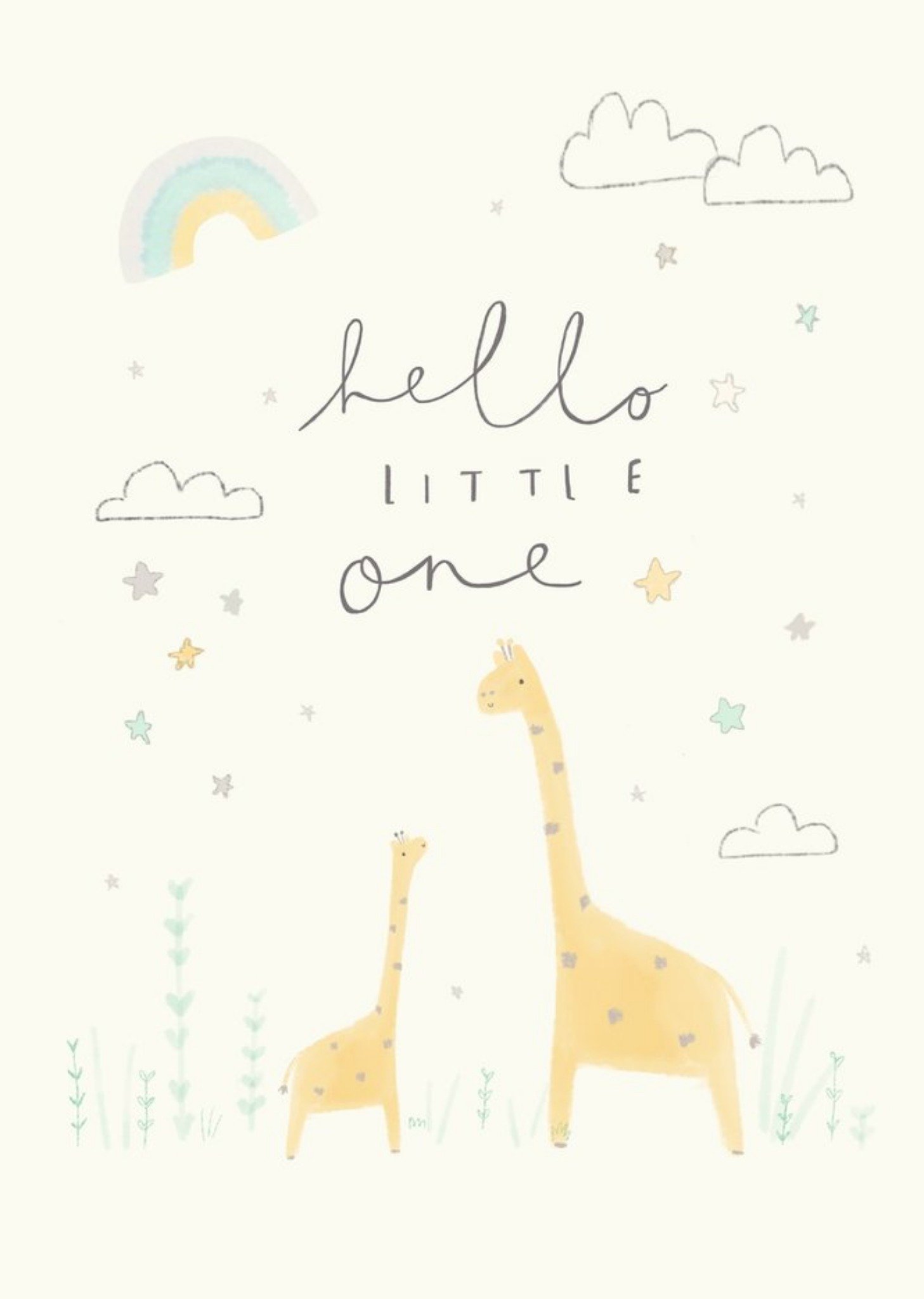 Moonpig Beth Fletcher Illustrations Cute Illustrated New Baby Animals Card