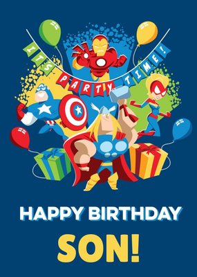 Marvel Comics Happy Birthday Son Character Card