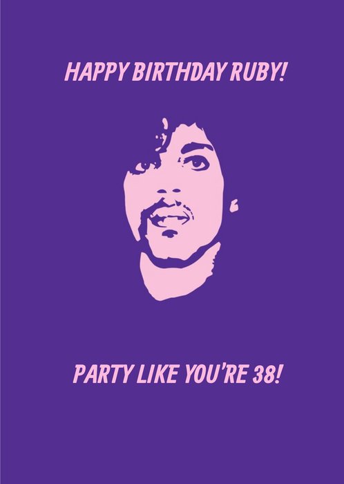 Jerry Tapscott Prince Birthday Card