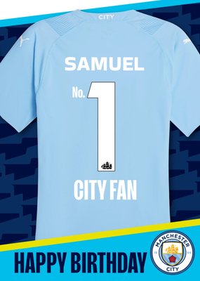 Man City Birthday Card