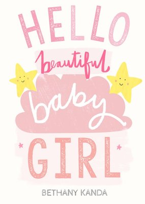 New baby girl card