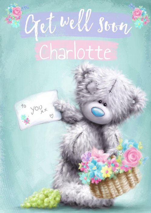 Tatty Teddy Cute Get Well Soon - Card