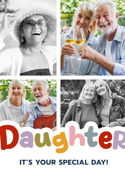 Daughter It's Your Special Day Photo Upload Birthday Card