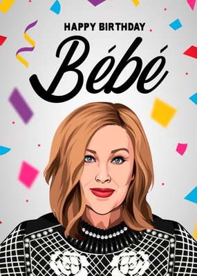 Funny Spoof Tv Happy Birthday Bebe Card