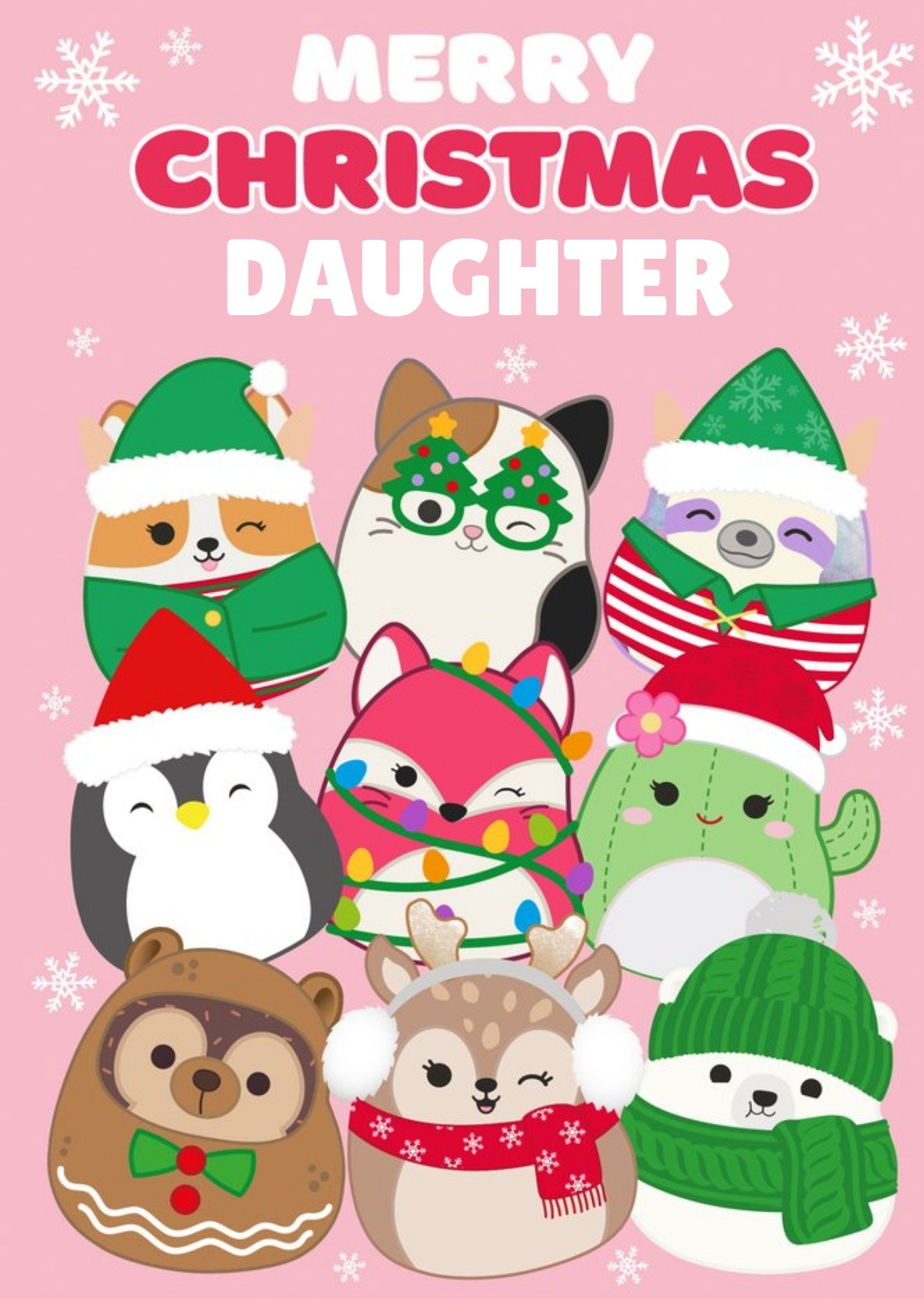 Moonpig Squishmallows Cute Characters Christmas Card