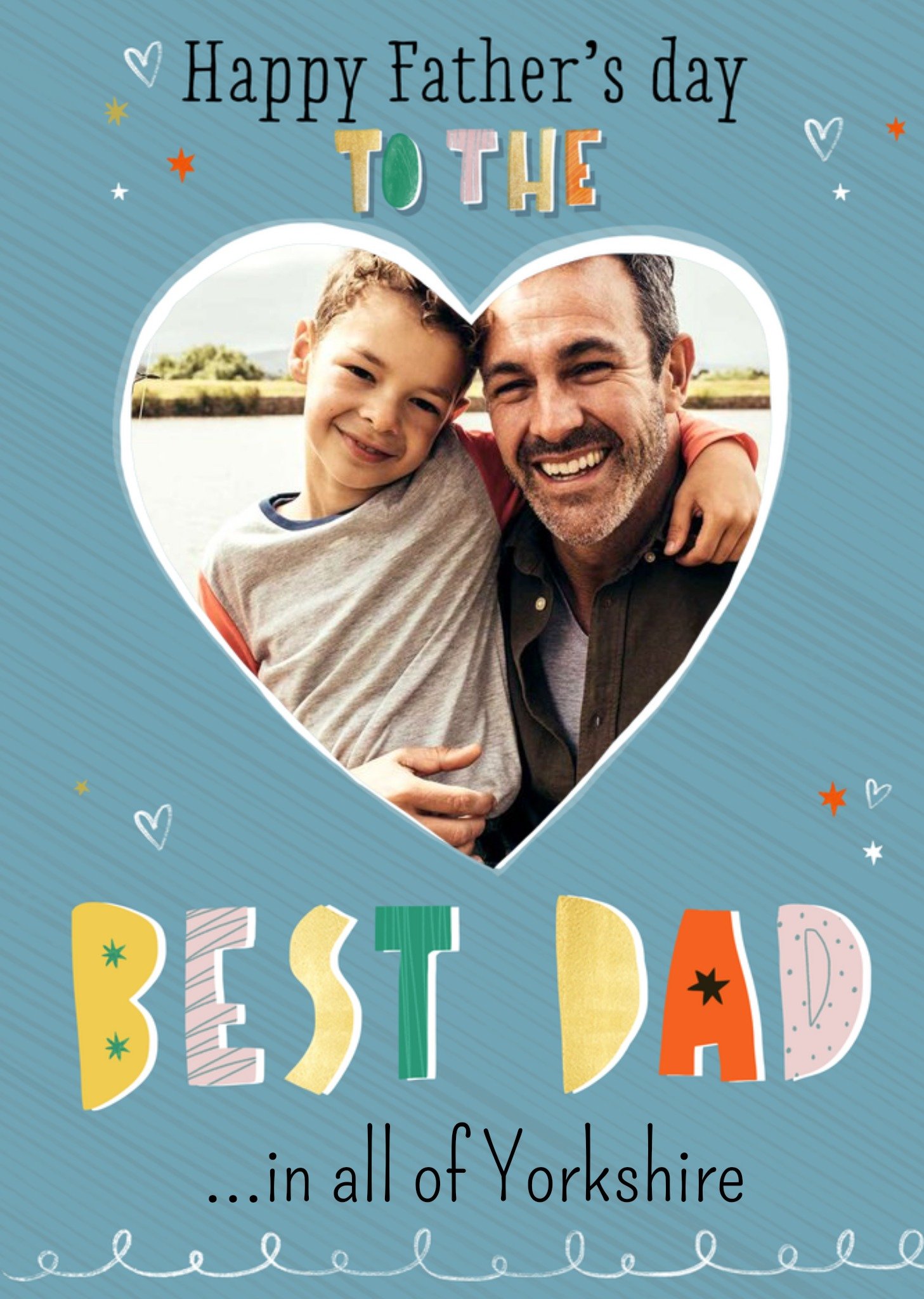 Moonpig Happy Father's Day To The Best Dad Photo Upload Card