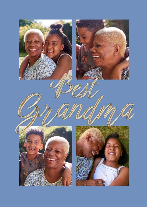 Best Grandma Photo Upload Birthday Card