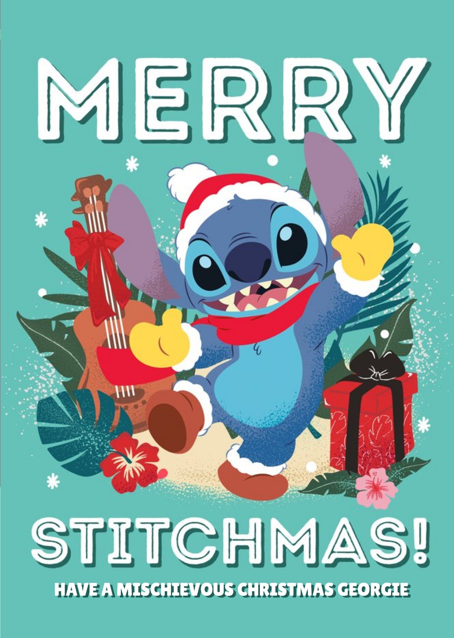 Disney Lilo And Stitch Michievous Christmas Card Ecard