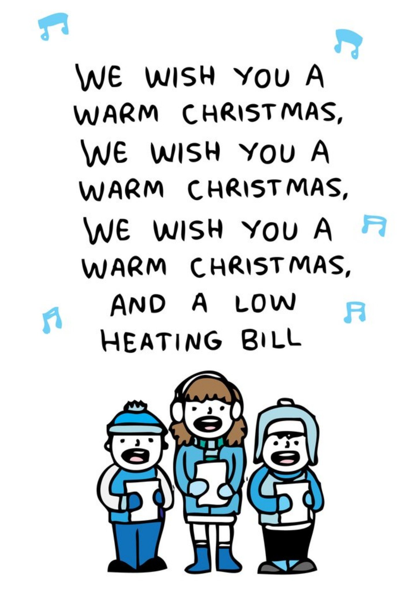 Moonpig We Wish You A Warm Christmas Card