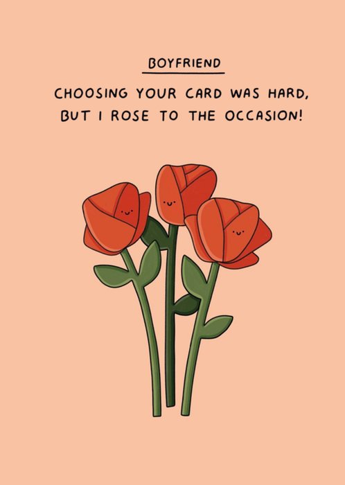 Scribbler Boyfriend Rose To The Occasion Illustrated Roses Card