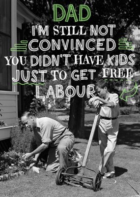 Free Labour Father's Day Card