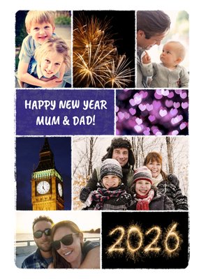 Happy New Year Photo Upload Card