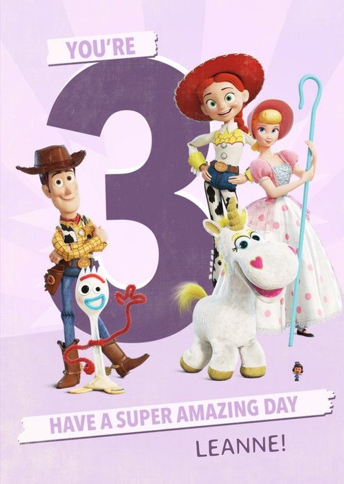 Toy Story 4  Characters You're 3 Have a Super Amazing day