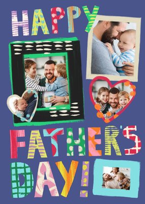 Happy Father's Day Photo Upload Card