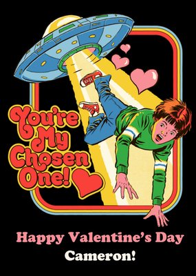 Steven Rhodes UFO You're My Chosen One Valentine's Card