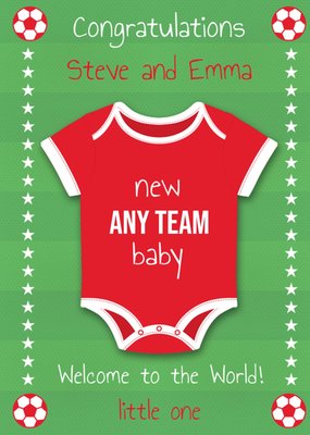 Football Legends New Baby Card