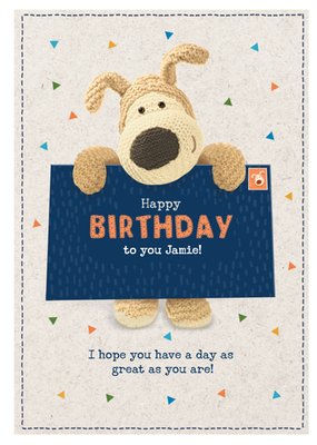 Boofle Across Birthday Card