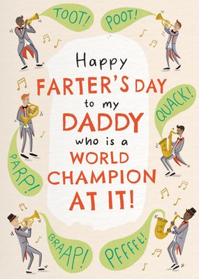 Happy Farter's Day To My Daddy Father's Day Card