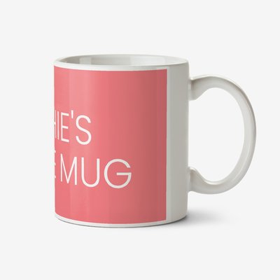 Pink Name Coffee Personalised Mug