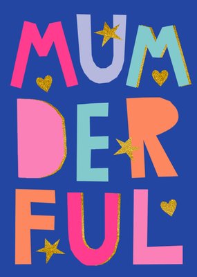 Mumderful Cut Out Letters Mother's Day Card